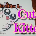 How to draw Cute Kitten طريقة رسم قطة لطيفة