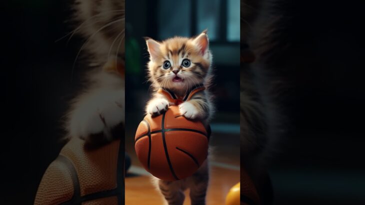 Kittens Playing Basketball #милыекошки #かわいい猫 #cutecats #littlecats #癒しの猫 #catcompilation #癒しの猫 #cat