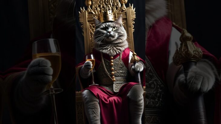 KING CAT👑🐈　#comedy #cat #neko #いいね #foryou #subscribe #猫 #かわいい　#おもしろ #funny