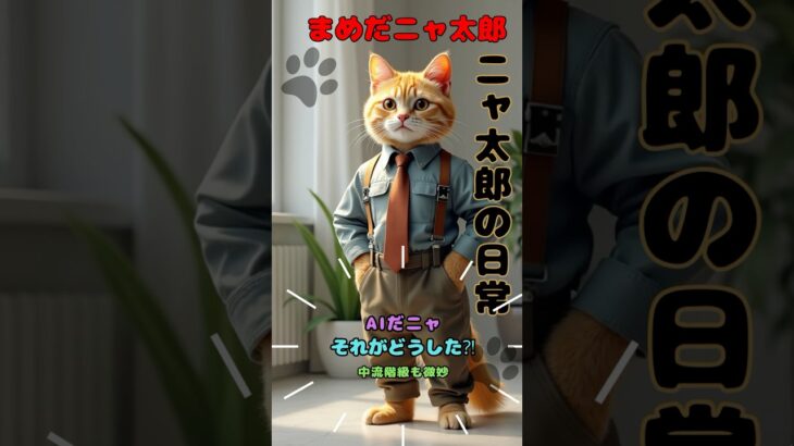 【まめだニャ太郎】ニャ太郎の日常No.1  #猫　#おもしろ猫　#癒し猫　#ニャンとかしてよ