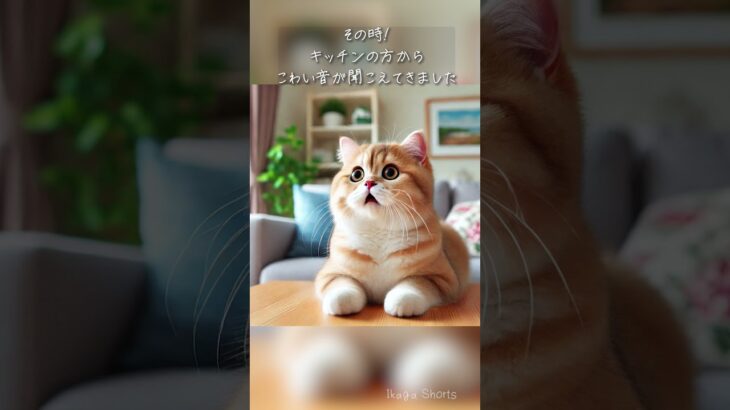 ご主人の帰りを待つ猫に起きたハプニングの話 #shorts